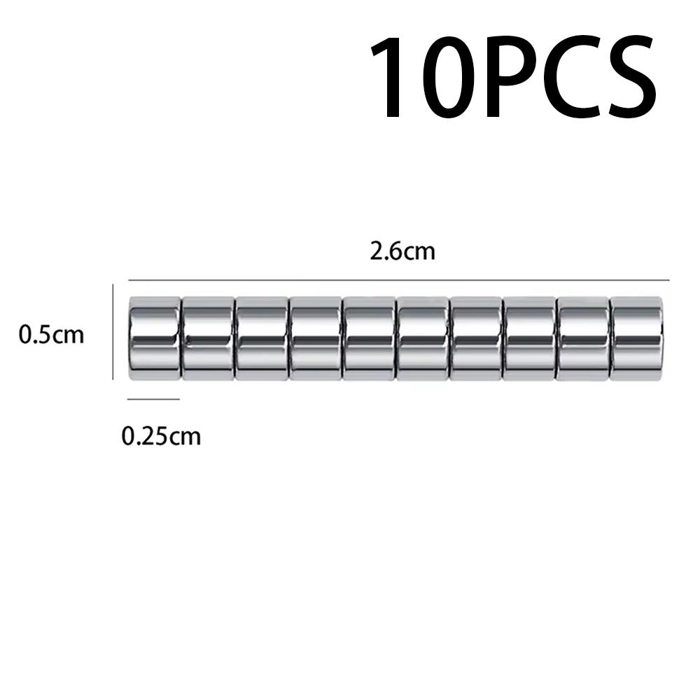 

YIKOOLIN 10/50 шт. Набор мини-круглых магнитов Дизайн «Кошачий глаз» для акриловых кусачек для ногтей Измерение длины искусственных ногтей Совместимый