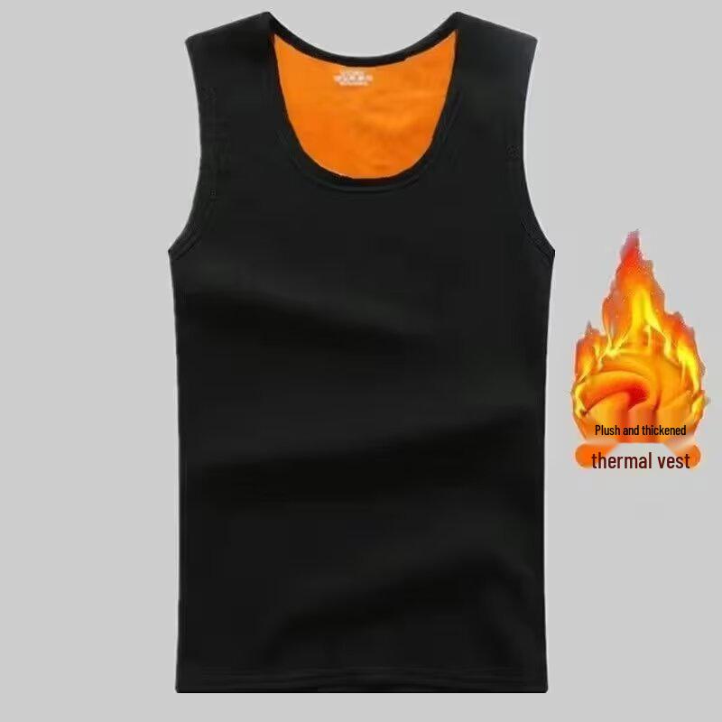 

Мужская зимняя термомайка без рукавов с флисовой подкладкой XL чёрный