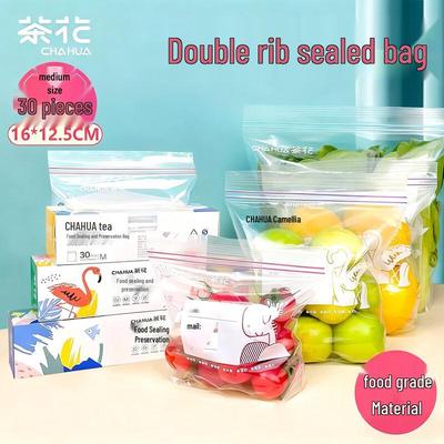 Double Zipper Food Storage Bags