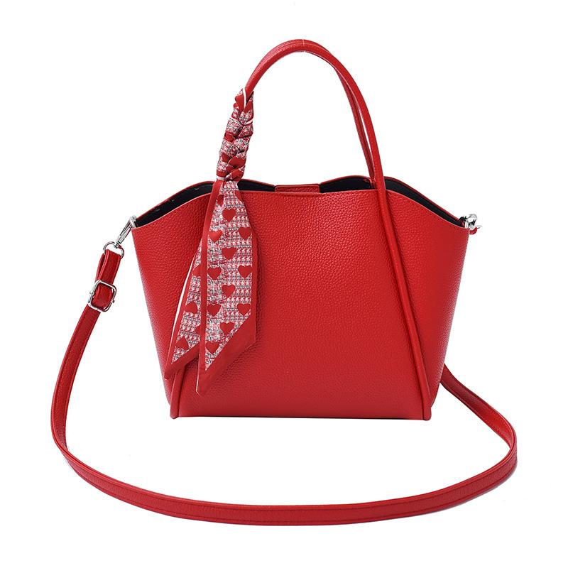 

Модная сумка-тоут большой вместимости Новая универсальная сумка-мессенджер Повседневная сумка через плечо красный