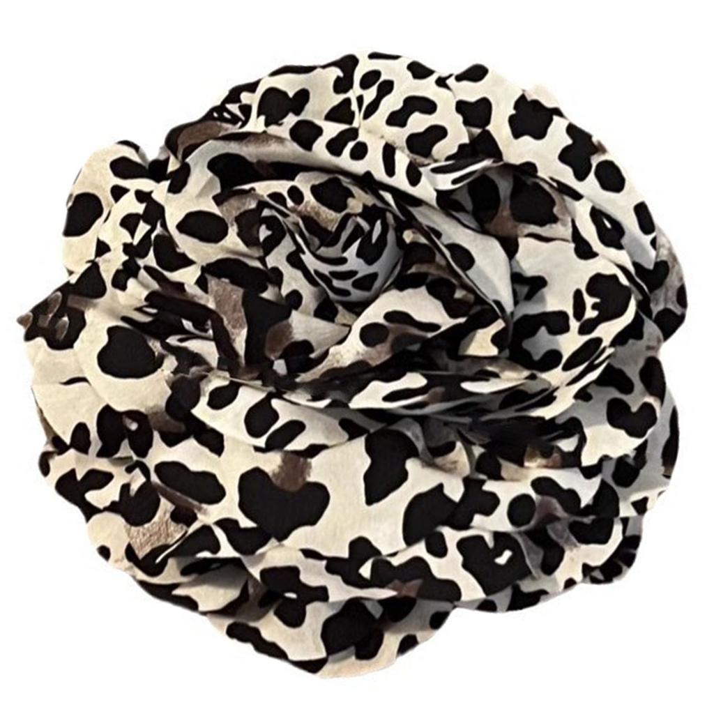 Stilvolle Haarklammer mit Leopardenmuster Beliebte große Blume Kieferklemme Rutschfeste Haarspange Haarstyling-Accessoire für Frauen Mädchen