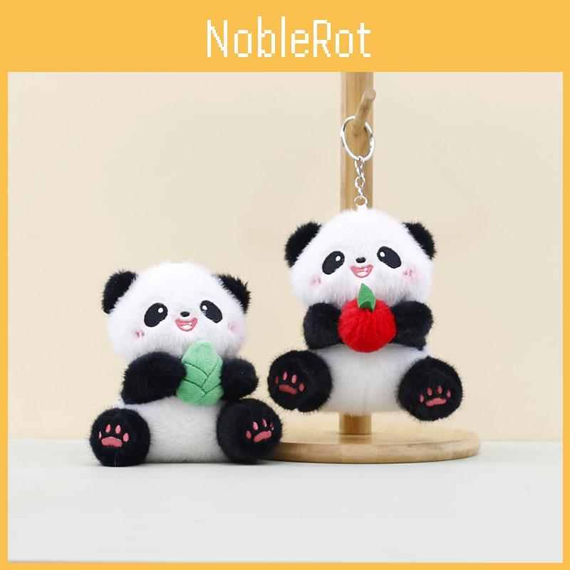 Delightful Cartoon Panda Plush Toy Keychain Super Soft Cuddly Bag Charm