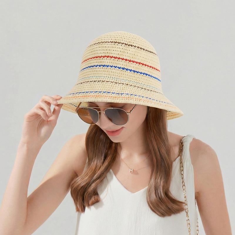 Knitted Hollow Breathable Fisherman Hat Summer Women's Sun Hat