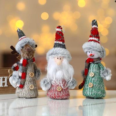 Ornements de Poupées en Mousse de Noël Transfrontaliers - Décorations d'Arbre & Petits Cadeaux
