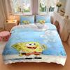 3Pcs Bubbles Spongebob Bedding Sets For All Sizes New 3D Printed Bed Cover Comforter Duvet Cover Pillowcase Bedroom Decoration