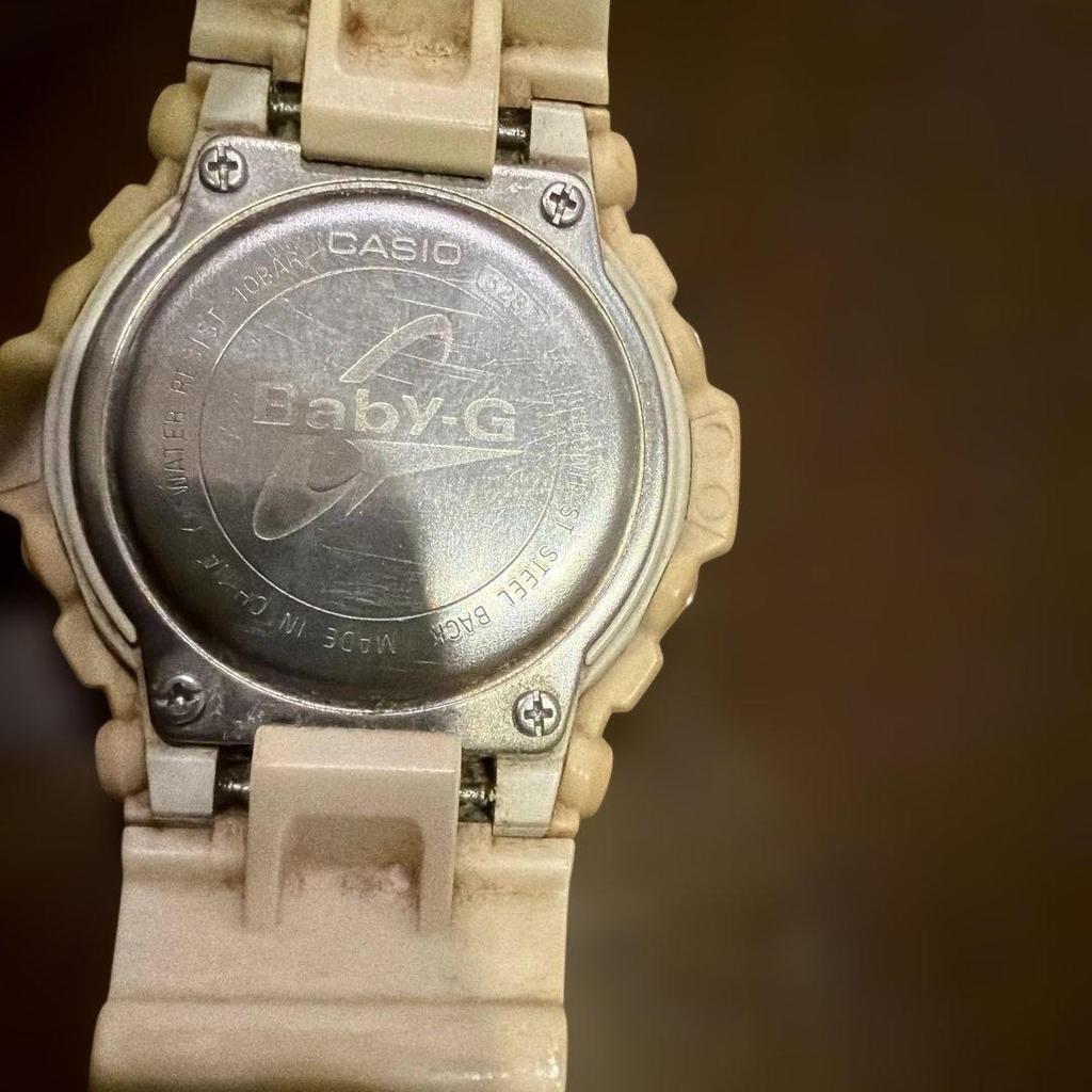 Used CASIO Baby-G Casio Digital Watch Main Unit ConfiRMed Working! White