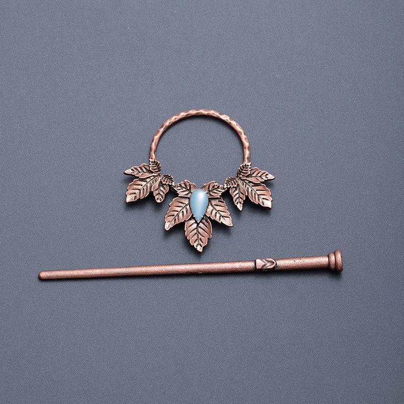 Viking Wolf Moon Hairpin Gothic Headpiece Bohemian Hair Accessories Set for Women
