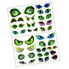 Glow In The Dark Halloween Peeking Eyes Self Adhesive Wall Stickers For Spooky Party Decorations PVC Material