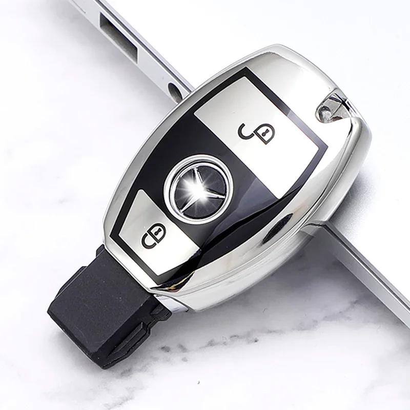2 tlačítka měkký TPU kryt pouzdra na klíče do auta pro Mercedes Benz W203 W204 W212 C180 GLK300 CLS CLK CLA SLK Třída CSE Příslušenství