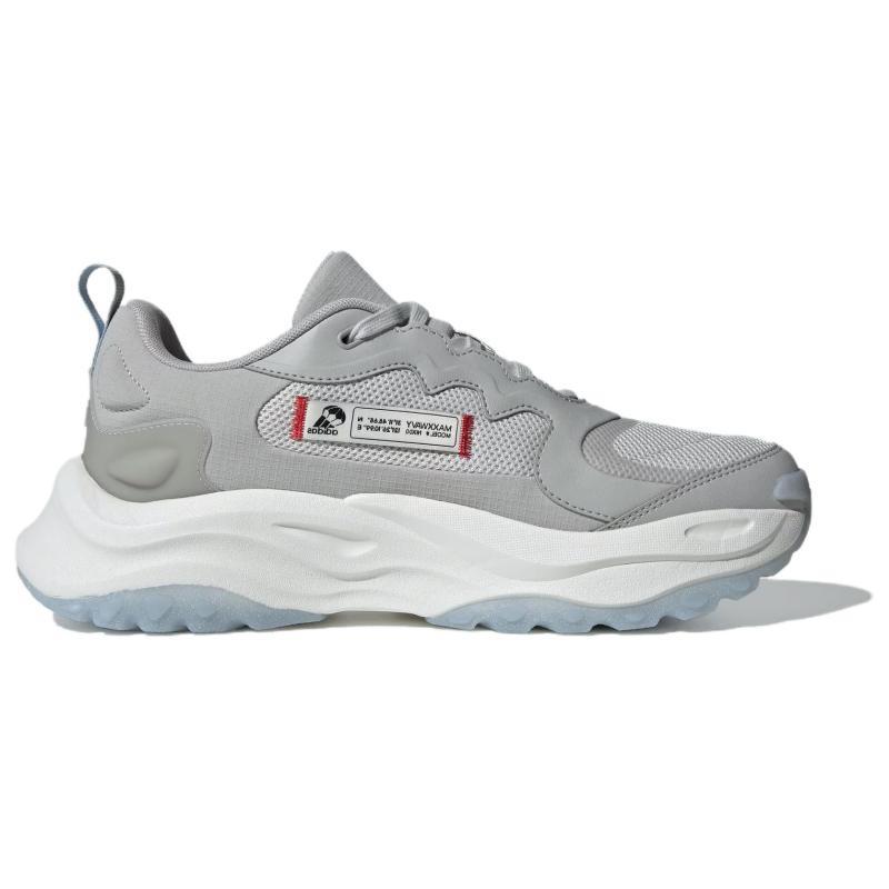 Adidas Maxxwavy Cushioning Anti-Slip And Wear-Resistant Low-Top Chunky Sneakers Unisex White Gray Sneakers IF9308