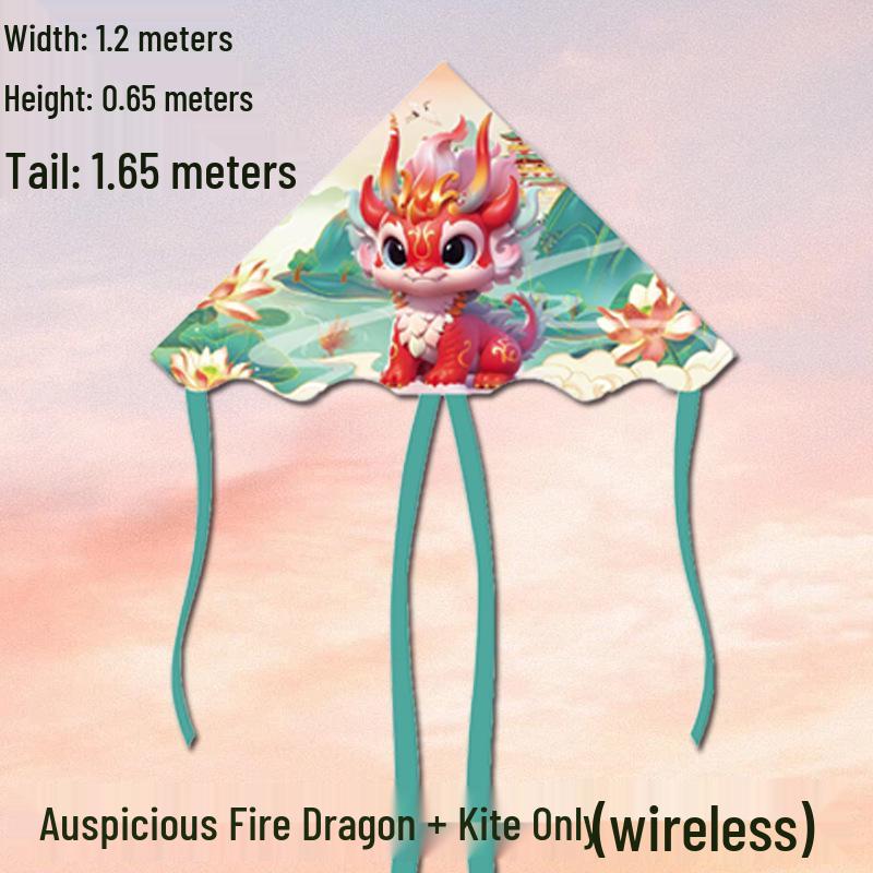 Weifang Pterodactyl Cartoon Kite for Kids - Easy to Fly in Light Breeze, Free Shipping