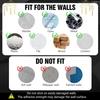 10-Pack Self-Adhesive Ceiling Hooks with 80ft Hanging Line for Paper Lanterns Hanging, Removable Sticky Damage-Free No-Drill Ceiling Wall Hooks for