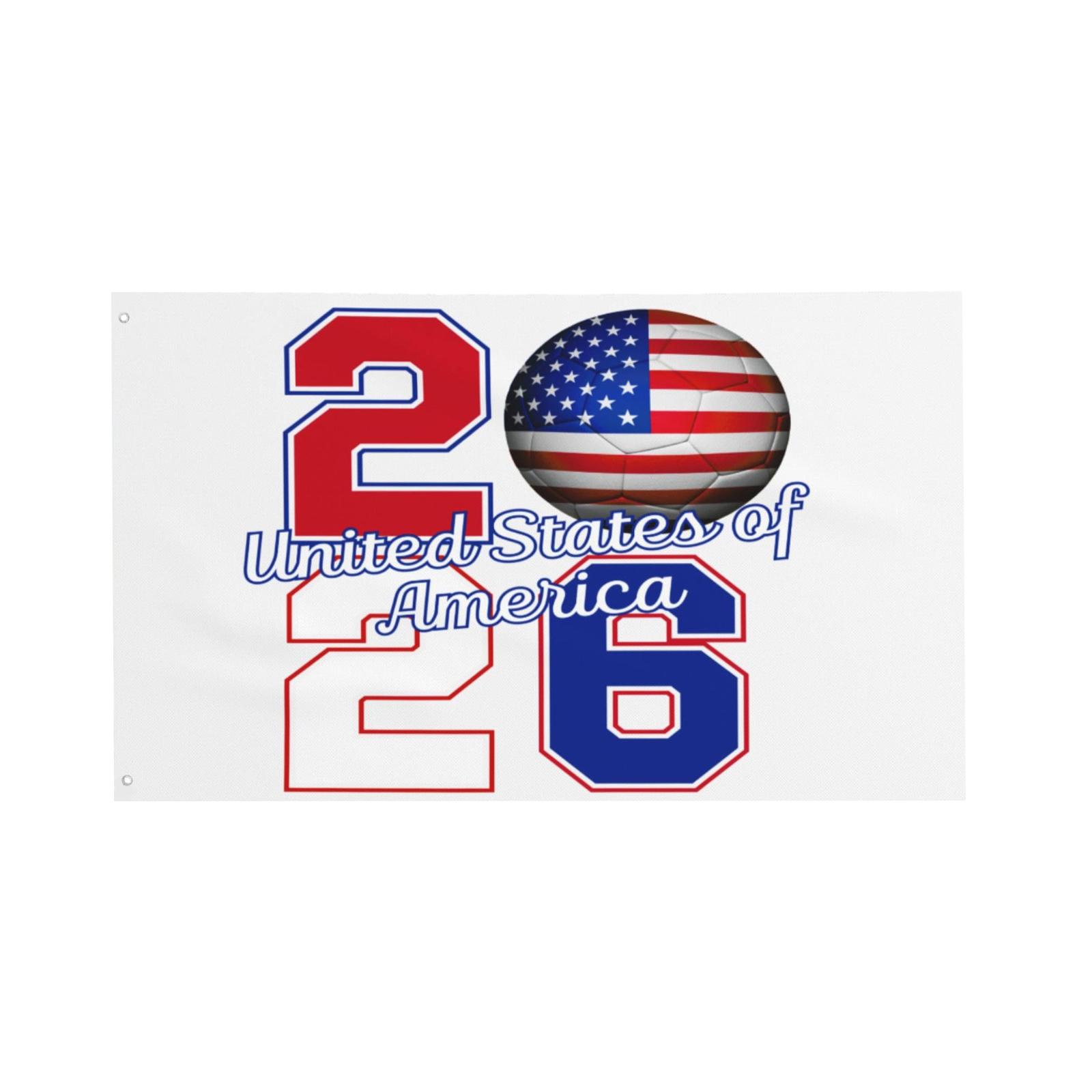 3x5FT World Flag USA Fan Support Banner One Size