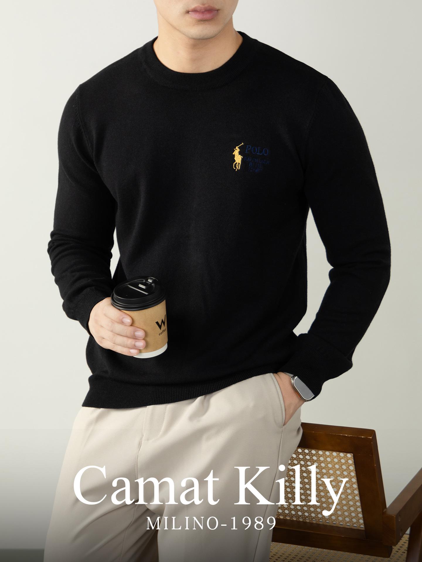 

CamatKilly • Men s High-End Modal Wool Sweater: Skin-Friendly, Warm, Long Sleeve for Autumn/Winter M