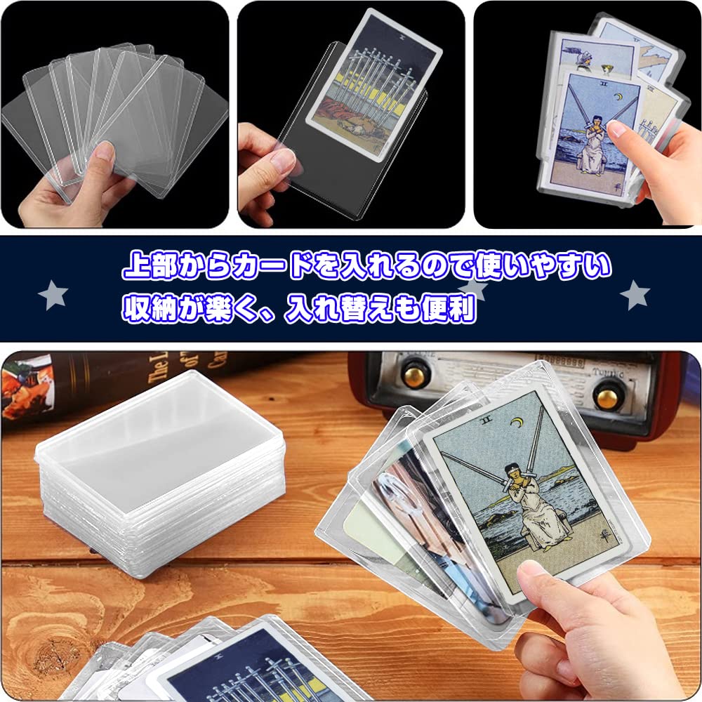 Верхнє завантаження Колекційна картка Твердий футляр із плівкою Завантажувач карток ПВХ матеріал Гільза для карток Прозора колекція Зберігання Колекційна картка Гільза Торгівля