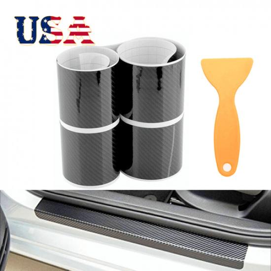 For Toyota Car Door Plate Sill Cover Scuff Anti Scratch Decal Sticker Protector