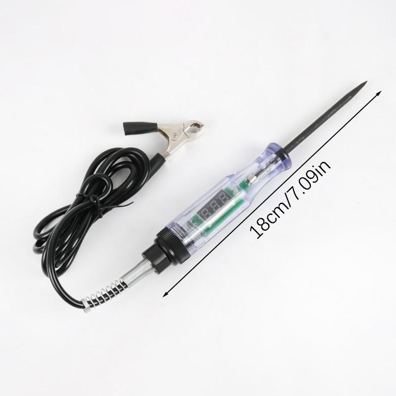 6V/12V/24V Car Circuit Tester Premium Test Light Probe Pen Light Bulb Diagnostic Tool Truck Voltage Circuit Tester Auto Repair