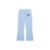 Li Ning X Disney Collaboration Disney Alice Series SS22 Solid Color Casual Flared Knit Sports Pants Women bottoms Blue AKXS854-1