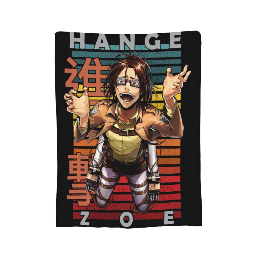 Shingeki no Kyojin Mikasa Ackerman Attack on Titan Blankets Flannel Spring/Autumn Portable Warm Throw Blanket for Sofa Rug Piece