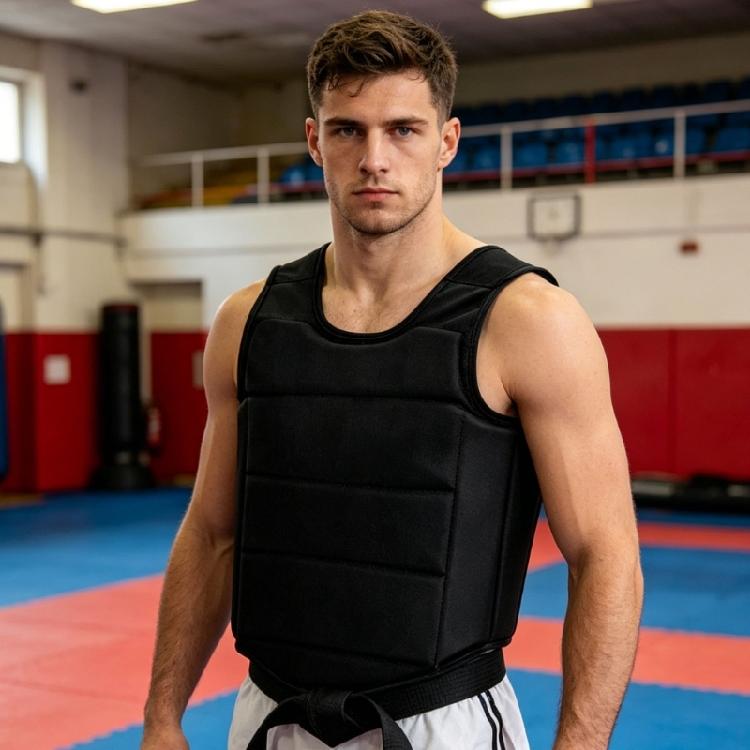 Shock Absorption Karate Chest Protector Guard Kickboxing Upper Body Ribs Protectors Pad For Adult Teen Kid Training
