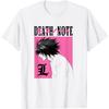 Death Note L Profile In Pink Box with Show Logo Anime T-Shirt