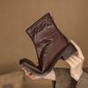 Short Boots Women's Autumn Single Boots Slim Boots 2026 New Black Square Toe Women's Boots