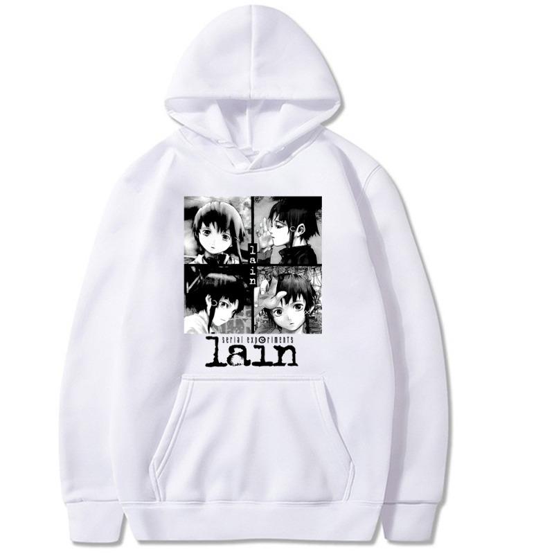 Serial Experiments Lain Iwakura Autumn Men's Hoodie Sweatshirt Men Womnen Fashion Design Pullover Men's Fleece Hoodies