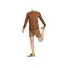 Nike Solid Color Quick-Dry Casual Sports Long Sleeve T-Shirt Men Tops Brown FZ6376-281
