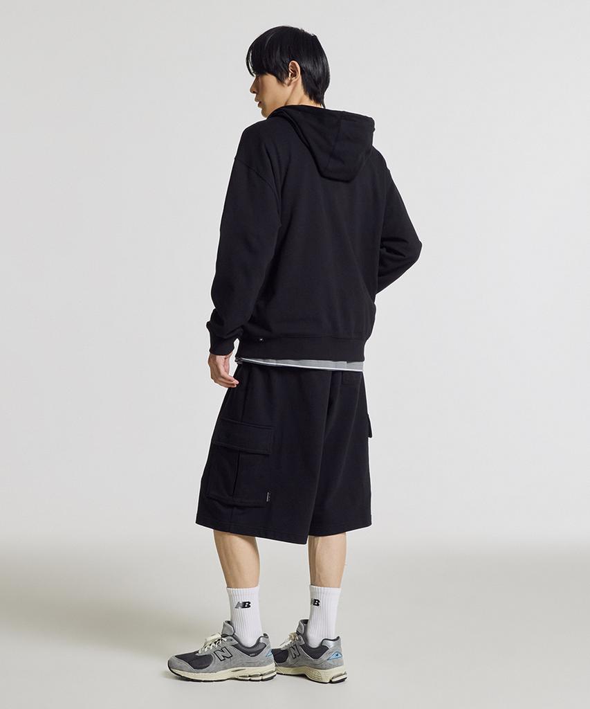 New Balance Nbmdg21403 / Uni Essential Summer Lightweight Zip-Up Hoodie (Black)
