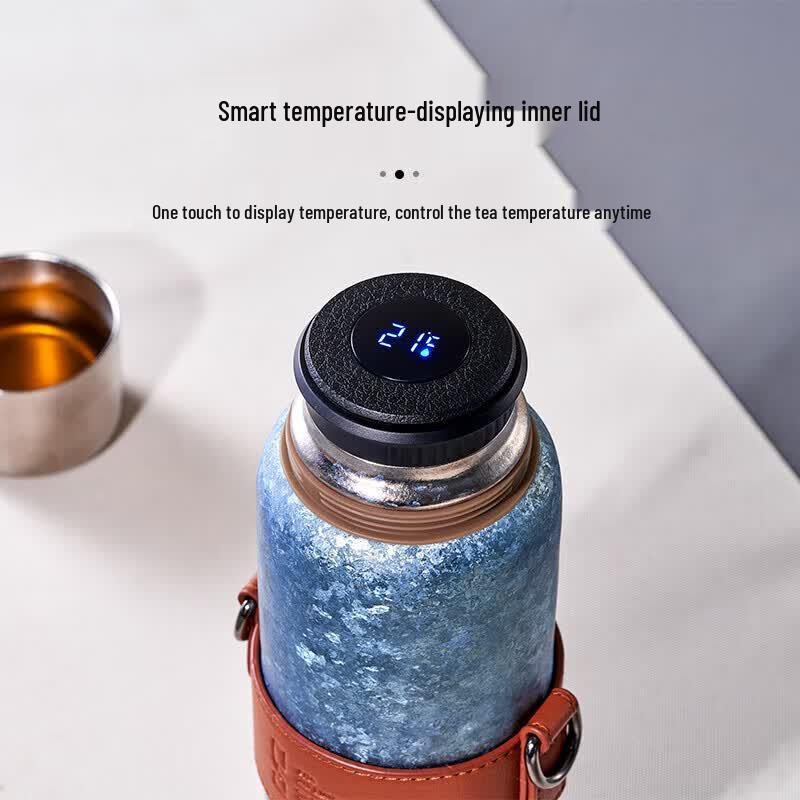 Tea Lover's Smart Titanium Thermos Mug