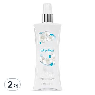 Body Fantasy Fresh White Musk Fragrance Body Spray, 236ml, 2 Units