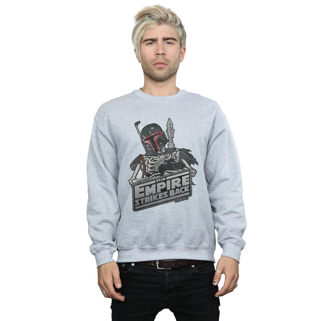STAR WARS Mens Boba Fett Skeleton Sweatshirt