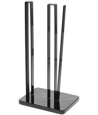 Suport pentru hârtie de bucătărie Yamazaki Jitsugyo care poate fi tăiat cu o rolă x x mare 3262 (Yamazaki) mână, negru, aprox. L15.5 A11.5 Î31cm, turn,