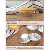 100pcs Reusable Aluminum Foil Baking Cups Egg Tart Pan Cupcake Case Tar Cake Mold Bakewares with Tin Barbecue Seasoning