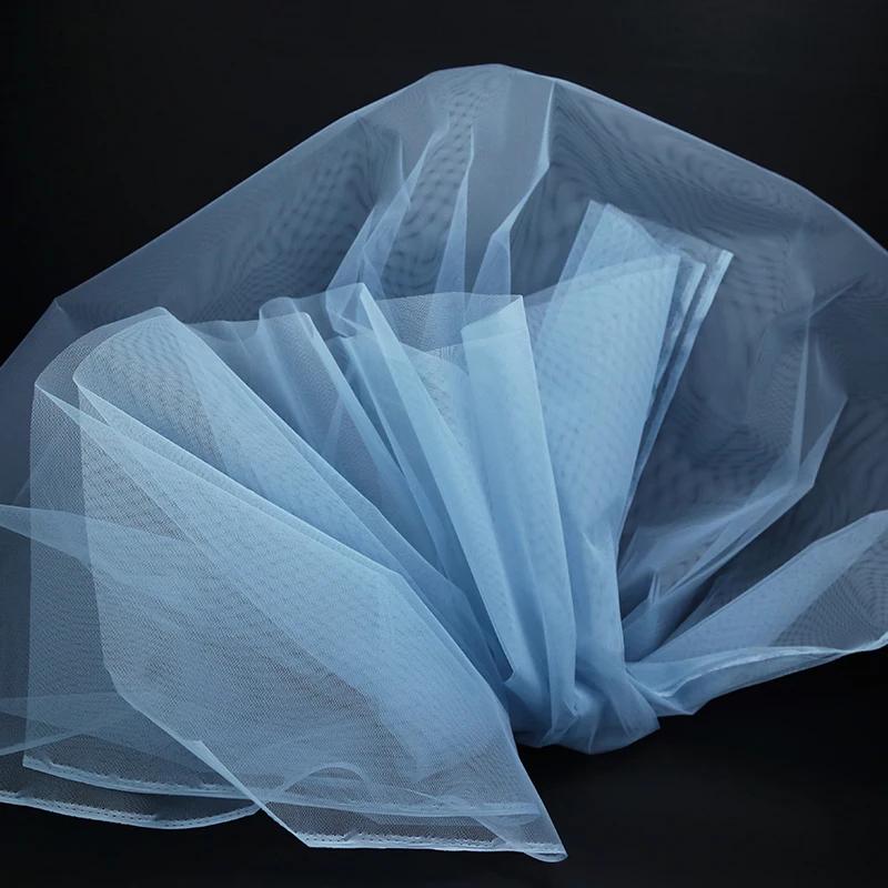 100x160cm Hard Tulle Mesh Fabric for DIY Wedding Dress Skirt Yarn Cloth Decoration Fabric by Per Meter Polyester Stiff Mesh
