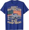 Easily Distracted by Old Pickup Trucks Vintage Vibes Unisex T-Shirt