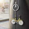 Vintage Fahrradschlüsselanhänger - Zinklegierung Mini-Fahrrad mit Tropfenmalerei, Künstlerisches Radfahrergeschenk für Schlüssel & Rucksäcke