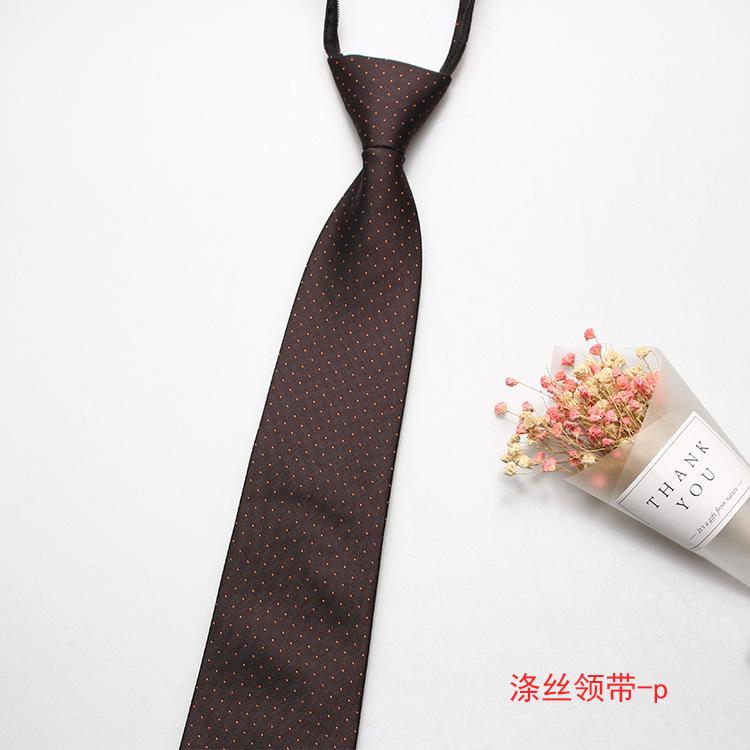 Hot-Selling Formal 8Cm Business Tie, Men'S Zipper Lazy Tie, Small Flower Cashew Nut Ideas, A Variety Of Colors