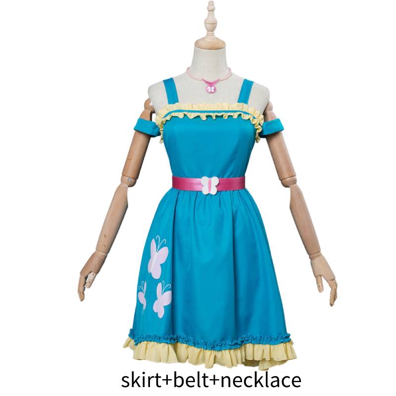 

Мой маленький пони Флаттершай Платье принцессы Карнавальный костюм для косплея Детский подарок S