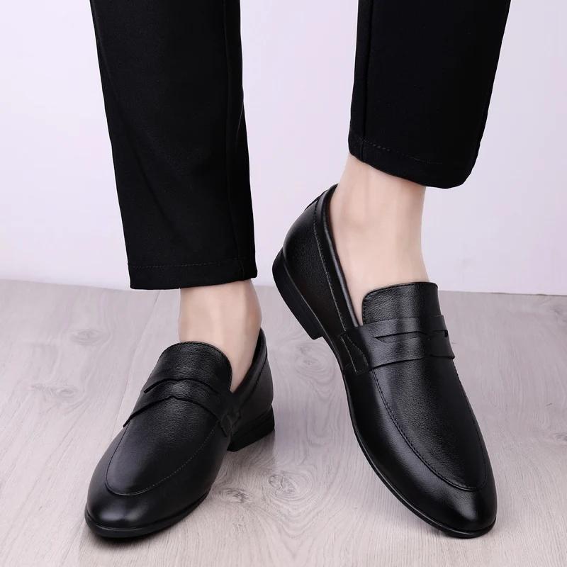 Móda Pravá Kůže Pánské Boty nazouvací Ležérní Prodyšné Mokasíny Pánské Mokasíny Pohodlné Pánské Boty s rovnou podrážkou Venkovní Obuv