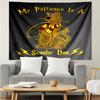 Scooby-Doo Print Tapestry, Backdrop, Easy Setup, Ideal for Bedroom, Office & Living Room, with Aesthetic Wall Hanging Decor.