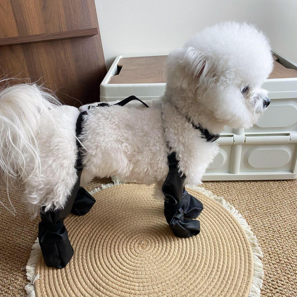 Breathable Mesh Dog Shoes for Small Breeds - Bichon, Teddy, Anti-Dirt Covers for Spring To Autumn