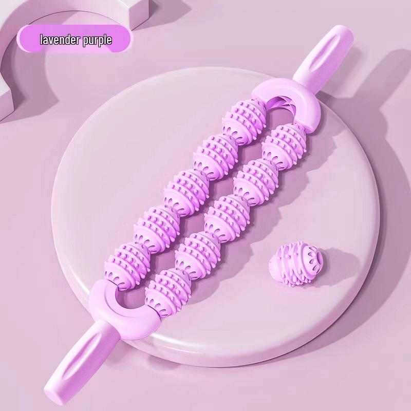 Slim Leg Massage Roller - Wolf Tooth Muscle Relaxation Stick for Yoga and Calf Stretching