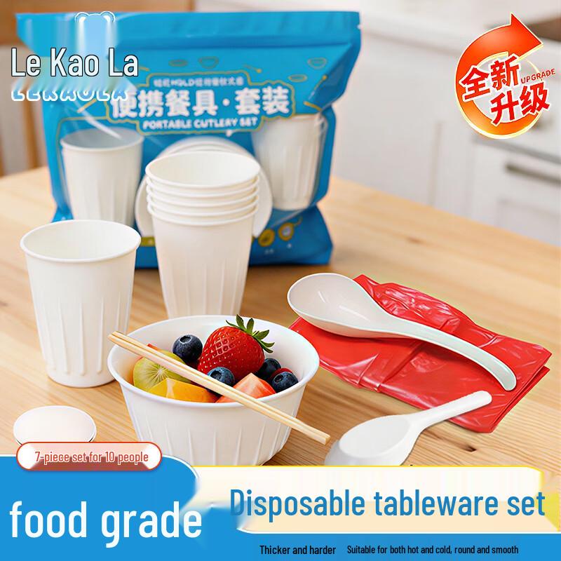 Eco-Friendly Disposable Tableware Set