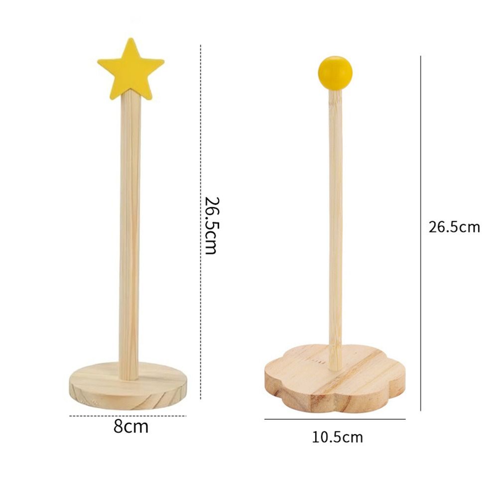 Dopamine Hair Loop Holder Wooden Hair Clip Display Stand Durable Head Rope Storage Rack
