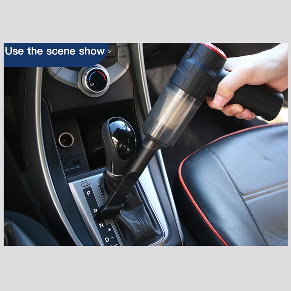 16000PA 150W Kabelloser Autostaubsauger Handstaubsauger USB-Aufladung Saugkraft Luftgebläse Akku-Autostaubsauger Auto-Staubwedel für Zuhause