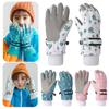 Thickened Fleece Boys Girls Gloves Waterproof Cycling Gloves 4-12Y Skiing Snow Gloves  Student Kids