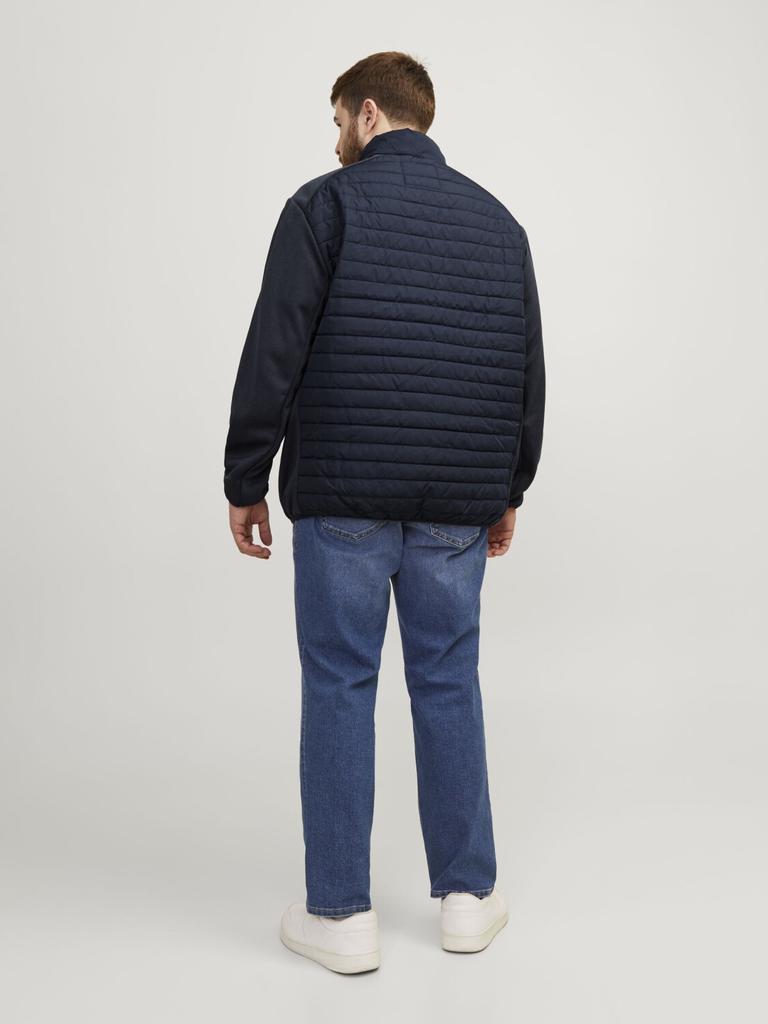 Winter Jacket Jack & Jones Multi Quilted Collar Plus Size Jacket (12253852) Jjemulti Noos Pls (12253852) Navy Blazer