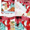 2pcs, 2D FLAT PRINTING Curtains (Without Rod) Festive Snowmen Minimalist Holiday Curtains Versatile Polyester Curtains Art Deco