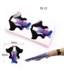 100-Piece French Light Therapy Nail Extension Forms: Butterfly & Horseshoe Designs